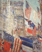 Childe Hassam Allies Day,May 1917 oil painting